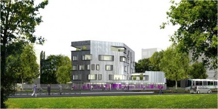 Le futur pôle social du Conseil général. Architecte TOPOS
